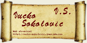 Vučko Sokolović vizit kartica